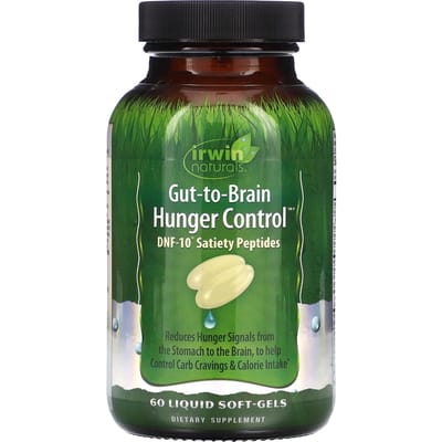 Irwin Naturals, Gut-To-Brain Hongercontrole, 60 Vloeibare Zachte Capsules