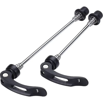 BBB Cycling Quick Release Set WheelBlock - Lichtgewicht Snelspanners Fiets - Voor- en Achterwiel - Aluminium - 100mm 135mm - BQR-01