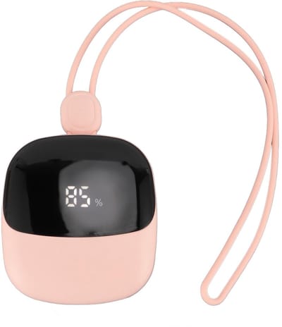 Allecto - Draagbare nekventilator - USB-oplaadbare ventilator - Geluidsarm en comfortabel - Roze - Persoonlijke mini ventilator - Ideaal voor buite...