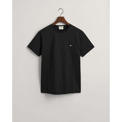 Gant T-Shirt Slim Small Logo Shield Crew Neck Zwart / male