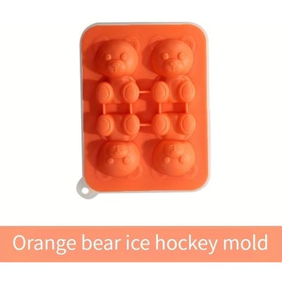 1 stuks Schattige Teddybeer IJsblokjesvorm Flexibele Voedselkwaliteit Siliconen IJsblokjesvorm IJsbakjes voor Vriezer