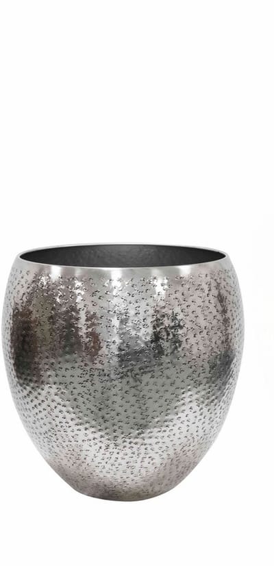 Ter Steege Bloempot Selena Metaal Zilver D 31 cm H 30 cm