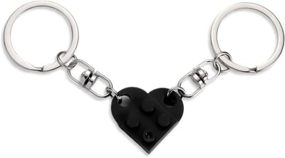 Set van 2 Hart Sleutelhangers - Paarse Hart Sleutelhangers, Kleine Hartdecoraties voor Feestjes en Valentijnsdag Cadeau voor Vriendin of Vriend