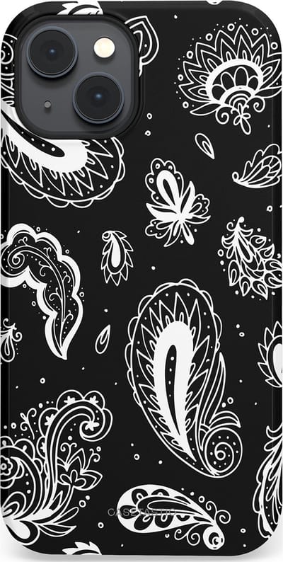 Casetastic Hoesje Geschikt voor Apple iPhone 14 Plus Magsafe - Stijlvolle Beschermende Duo-layer Case - Paisley pracht