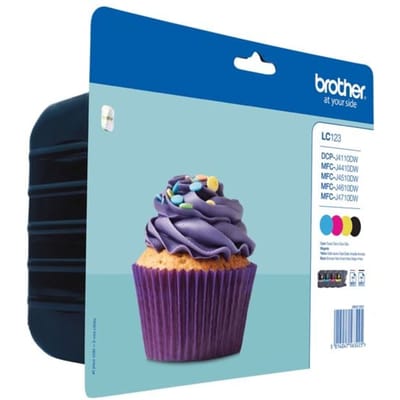Brother LC-123 Value-pack zwart en kleur (Origineel Hoge Capaciteit)