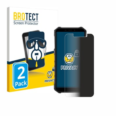 BROTECT - privacy screenprotector voor Ulefone Armor X9 Pro - Folie Beschermfolie Blauwlichtfilter 2 Stuks