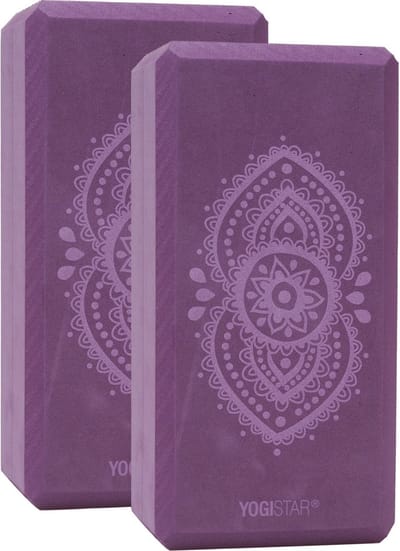 Yogablock yogiblock® basic - art collection - ajna chakra - aubergine - 2er-Set