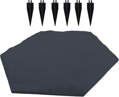 Tuin Stapstenen - Sierstenen Pad - Tuin Decoratie - Met Grondstaken - 40 x 39 cm - Zeshoek
