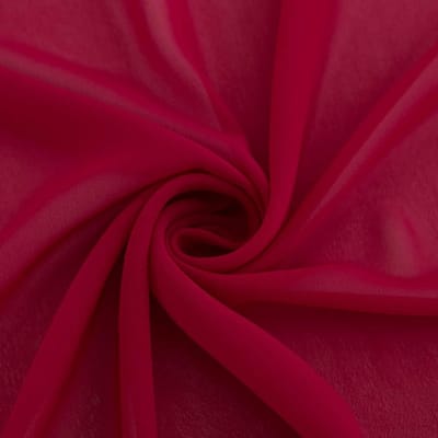 SnelShoppen - Chiffon Tafelkleed Runners Burgondisch Rood 300x70cm - Wasbaar Decoratief Tafelkleed voor Bruiloften, Feesten, Cadeaus en Creatieve Deco