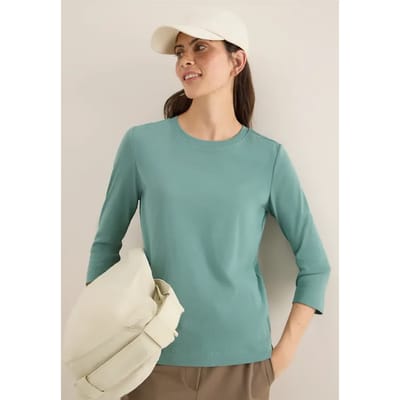 Shirt met geribde structuur