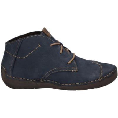 Josef Seibel - FERGEY 18 - Hoge sneakersVeterlaarzenDames veterschoenenDames sneakersHalf-hoge schoenen - Kleur: Blauw - Maat: 42