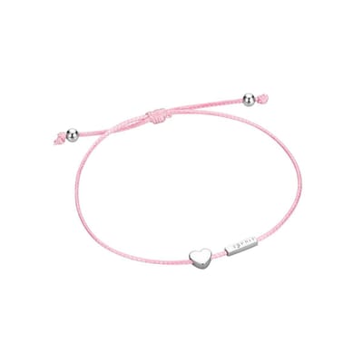 Esprit ESBR00711621 Dulcet - armband - Textiel - Roze en zilverkleurig