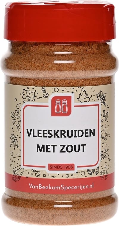 Van Beekum Specerijen - Vleeskruiden Met Zout - Strooibus 230 Gram