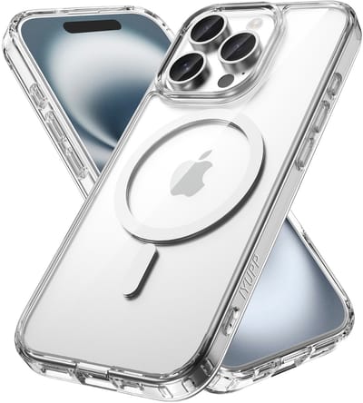 IYUPP Hoesje Geschikt voor iPhone 16 Pro Hoesje - Geschikt voor MagSafe - Shockproof Back Cover - Transparant