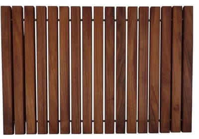 Teakhouten Douche- en Badmat - Antislip Platform voor Binnen en Buiten - 60 x 40 cm