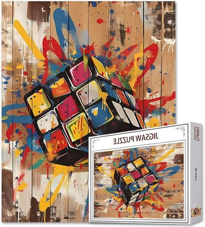 Graffiti puzzels voor volwassenen, puzzels, 1000 stukjes, cartoon-puzzelspel, kleurrijke en stimulerende puzzel, perfect voor spelfeesten, doe-het-zelf wanddecoratie, handgemaakte geschenken, Kerstmis