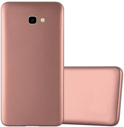 Cadorabo Hoesje geschikt voor Samsung Galaxy J4 PLUS in METALLIC ROSE GOUD - Beschermhoes gemaakt van flexibel TPU silicone Case Cover