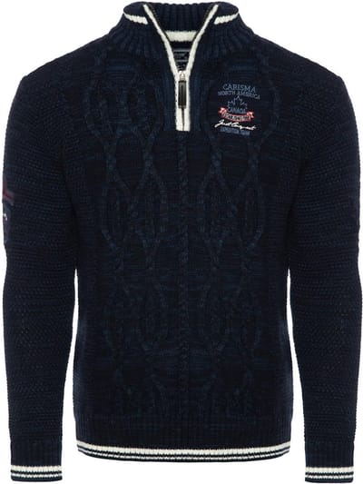 Carisma Premium Casual Gebreid Heren Trui Met Opstaande - XXL