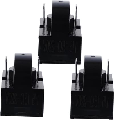 Koelkast Starter - Compressor Onderdeel - Koelkast Reparatie - Veilig Betrouwbaar - 6 Stuks - Zwart