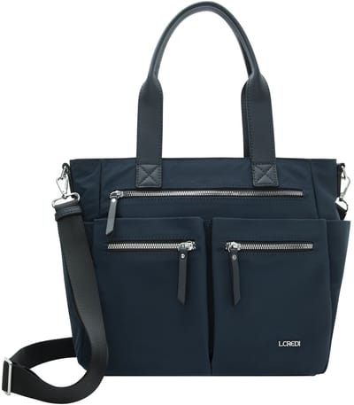 L.CREDI shopper Odeta Shopper Marine donkerblauw