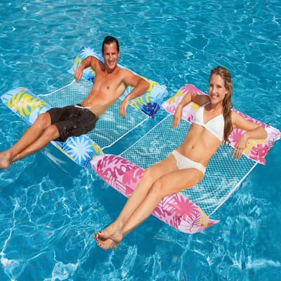 Dailygoods- Luchtmatras 4-in-1 - Luchtmatras Zwembad - Waterhangmat - Waterspeelgoed - Luchtmatras voor Volwassenen/Kinderen - Hoogwaardig PVC - Zwemmatras