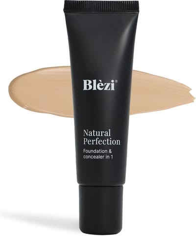Blèzi® Natural Perfection 03 Fair - Hypoallergene foundation & concealer in één - Herstelt, hydrateert en egaliseert de huid