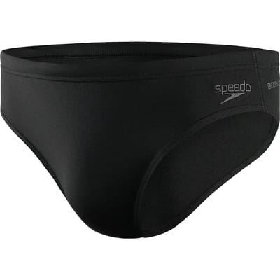 Speedo Eco+ Brief 7 cm Heren - Zwembroek Heren - Chloorbestendige Zwemslip Heren - Strakke Sportzwembroek met Trekkoord - Zwart - S
