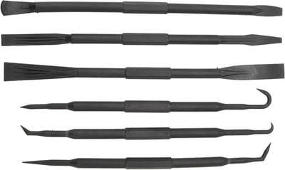 Koevoet Set - Wrikgereedschap Demontagegereedschap - Precisiewerk Uitvoeren - Niet-beschadigend ABS Materiaal - 18-19 cm - Grijs