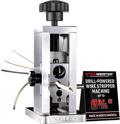 Kabelstripper - Boormachine Aangedreven - Kabelstripmachine - Geschikt voor Kabels tot 20 mm - Koperdraad Stripper - Snel & Efficiënt Kabel Strippen - Veilig Ontwerp - Compacte Draadstripmachine voor Recycling - Voor Doe-het-zelvers & Professionals