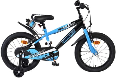 Volare Sportivo Kinderfiets - Jongens - 16 inch - Blauw - Twee Handremmen