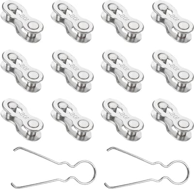 Bicycle Chain Lock met 10 Compartimenten - 12 Pairs Compatibel met Shimano Fietsketting en Montagehulp voor 10 Versnellingen