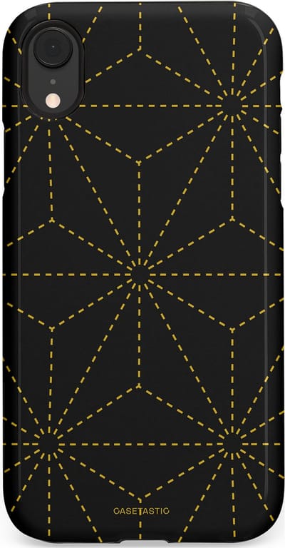Casetastic Hoesje Geschikt voor Apple iPhone Xr - Stijlvolle Beschermende Duo-layer Case - Vouwlijn