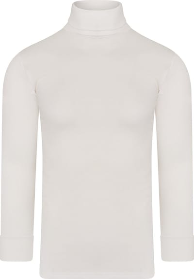 Beeren Unisex Thermo colshirt Lange mouw Wit - maat S