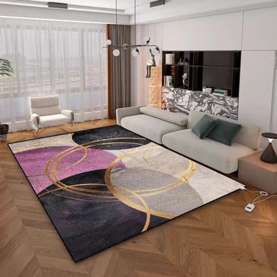 Modern Geometrisch Tapijt voor Woonkamer Grote Oppervlakte Decoratie Huiskleden voor Slaapkamer Zacht Antislip Goudkleurige Lounge Sofamat 200x300 60*90cm
