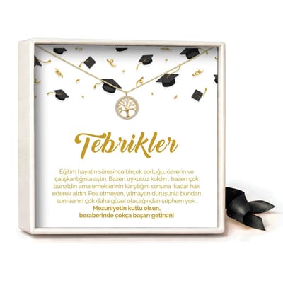 Pera Jewelry - 925 sterling zilveren Levensboom Ketting - Hayat Ağacı Kolye – Tebrikler - Collier - Ketting Dames - Ketting met Hanger