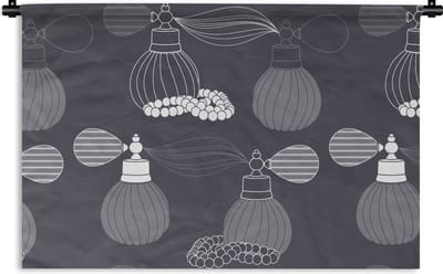 Wandkleed - Wanddoek - Parfum - Ketting - Design - 90x60 cm - Wandtapijt
