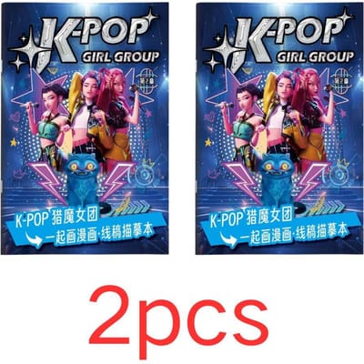 Nieuwe KPOP Rumi Mira Zoey Kleurset - Premium Papier Geen Doordruk Perfect voor Markers Potloden Pennen
