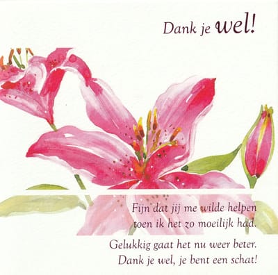 Happycards Kraft Luxe wenskaart met envelop - Dankjewel Wenskaarten Versturen - wenskaarten verpakt in cellofaan - 15x15 cm