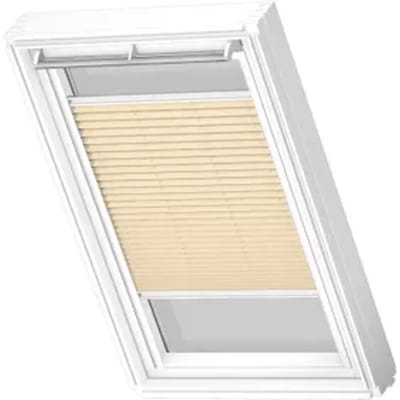 Velux Manueel Lichtdoorlatend Plisségordijn White Line Fhl Mk08 1278swl Beige