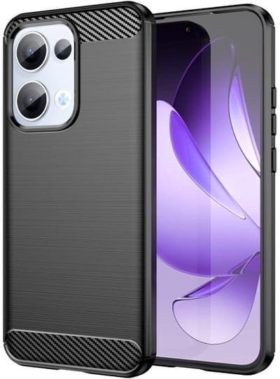 Silicone TPU gel zwart hoesje geschikt voor OPPO Reno13 / Reno 13