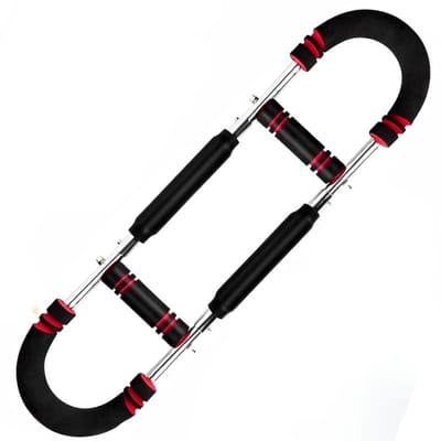 Altrado Arm Trainer - U-vormige Twister - Verstelbare-Borstvergroter met 3 Weerstandsniveaus Afneembare Fitness Borstvergroter - Draagbare Borst-Schouder Arm Trainer Rood