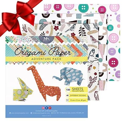 Origami Papier Set - 120 Vellen (15x15cm) met Diverse Ontwerpen voor Kinderen en Volwassenen