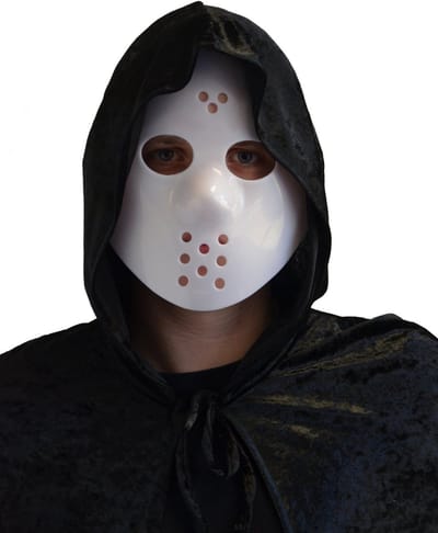 Partychimp Voordeelverpakking 6 stuks Hockey Masker Halloween Masker Voor Bij Halloween Kostuum Volwassenen Carnavalskleding Heren Carnavalskleding Dames Carnaval Accessoires Carnaval - Pvc - 6-Pack