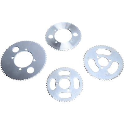 4 Pièces Pignon Arrière 25H Acier Haute Résistance 55T4 65T4 47T3 55T3 Jeu de Pignons pour Go Kart Moto VTT Tout Terrain white