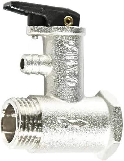 Veiligheidsklep voor warmwaterbereider 1/2 inch met drukbegrenzingsmogelijkheid