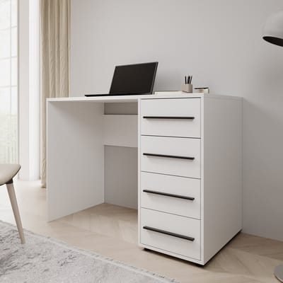Meubella - Montalo - Bureau - Wit - 120x60x75 cm