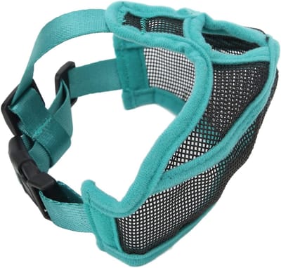 Hondenbek muzzle van ademend mesh, comfortabel en stabiel voor bulldogs en andere rassen, maat S