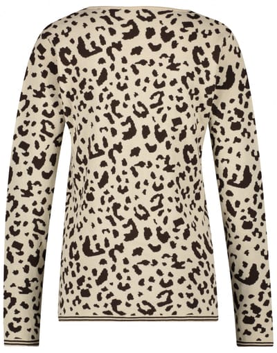 Pullover | Animal ecru - Animal ecru / S