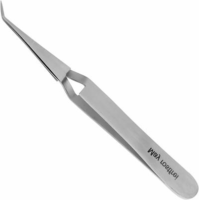 Soldeer Pincet - Kruispincet Technische Pincet - Elektronica Reparatie - Zelfsluitend Zelfhoudend - 11.5 cm - Zilver