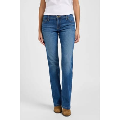 Lee Jessica Extra Strength Jeans Maat: W27L33 | Wijde Broeken Outlet | Dames | Blauw